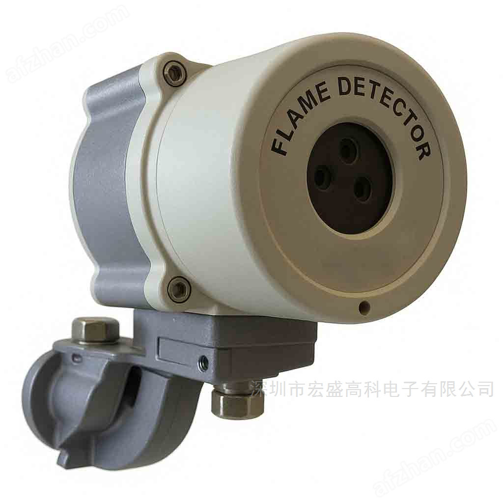 Explosion proof three band infrared flame detector with switch quantity